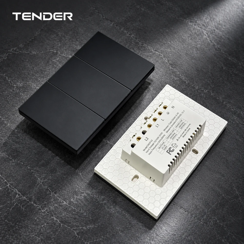 N8 2-Gang AG Glass Smart Switch