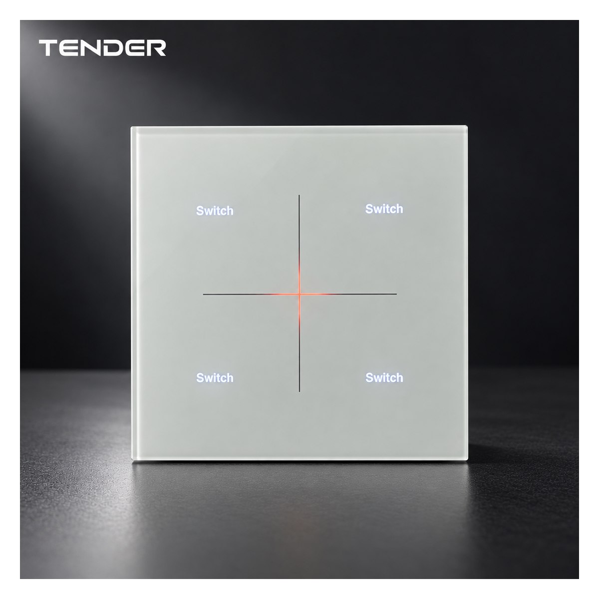 N20T Four-touch AG Glass Switch