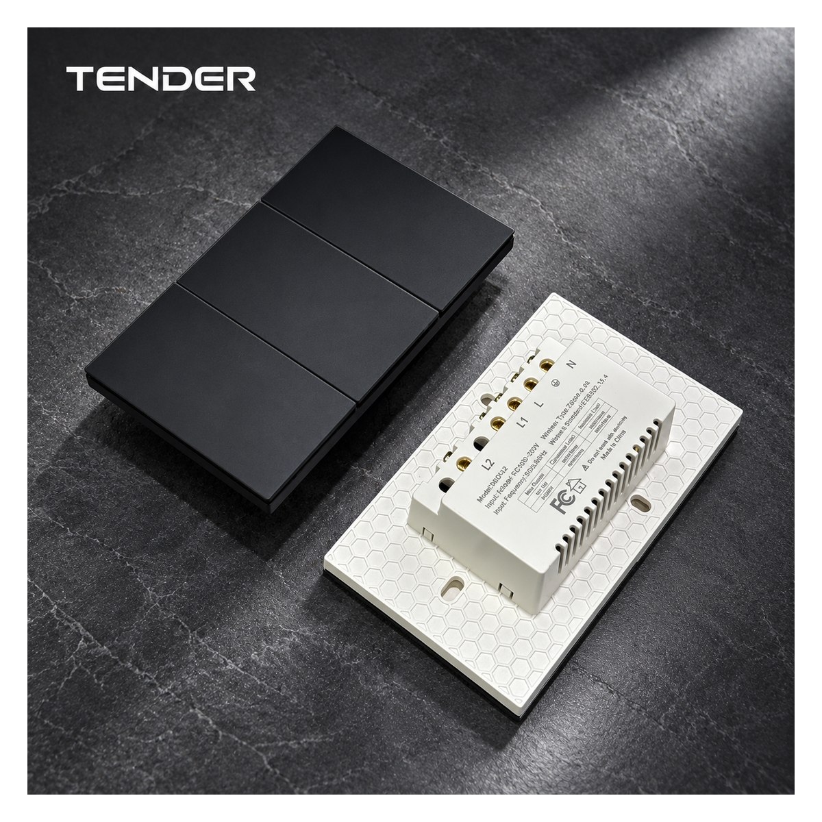 N8 2-Gang AG Glass Smart Switch